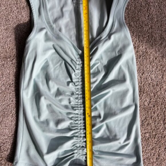 Athleta seafoam green workout tank cinch front size M - Picture 2 of 4